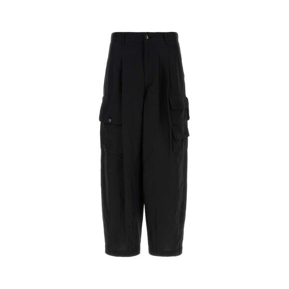 Giorgio Armani Men Black Viscose Blend Cargo Pant